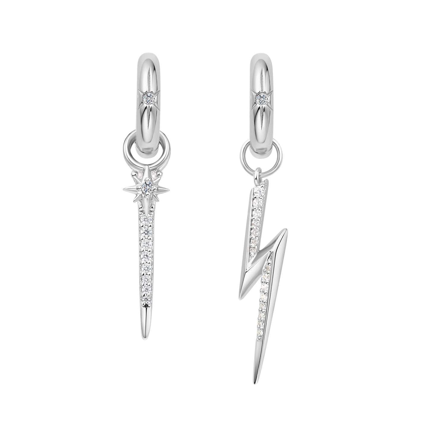 Silver Star Earring Charm