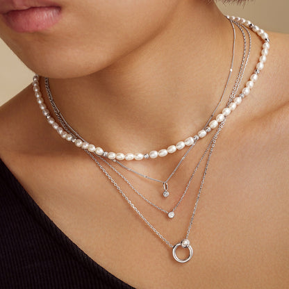 Silver Bezel Set Charm