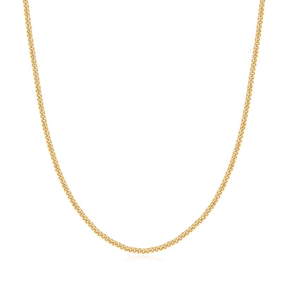 Gold Shiny Curb Necklace