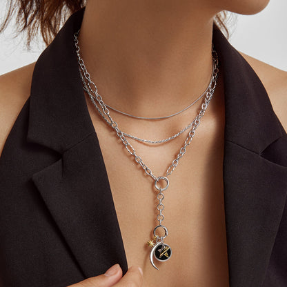 Silver Moon Pavé Charm