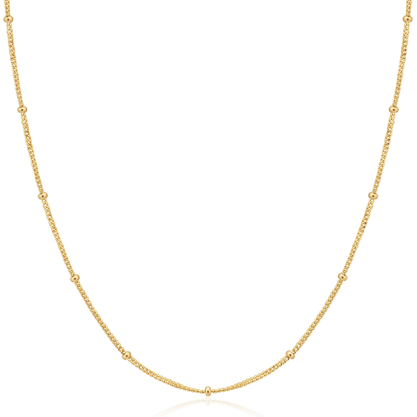 Gold Orb Chain Necklace