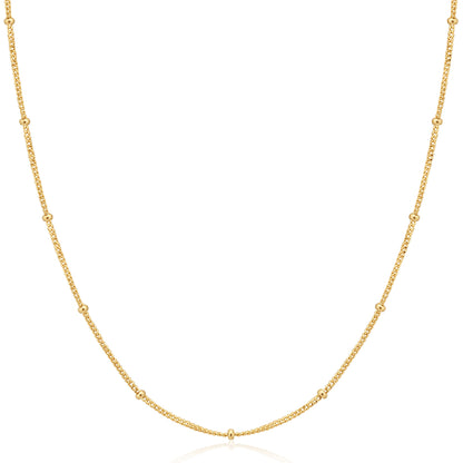 Gold Orb Chain Necklace