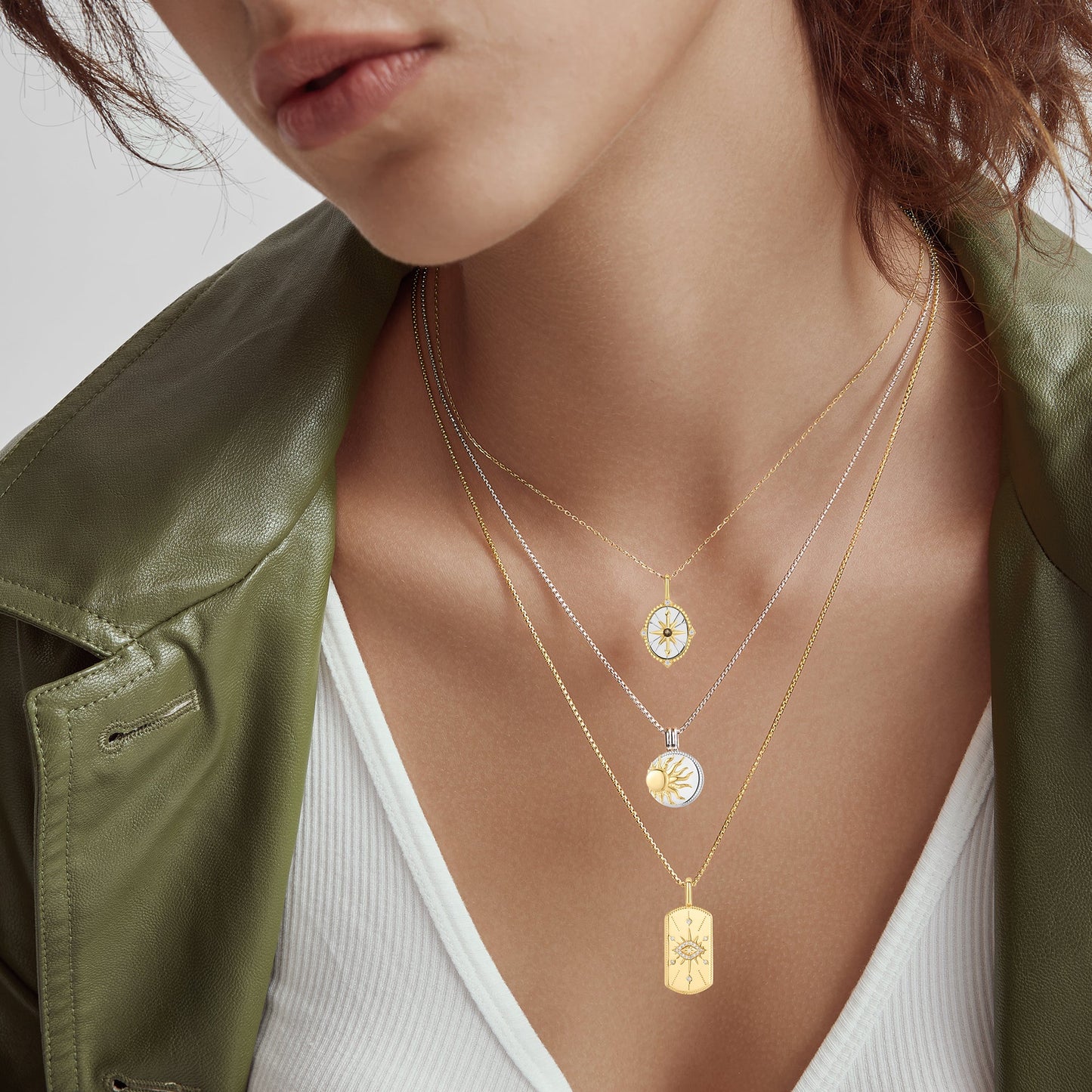 Gold Evil Eye Tag Charm