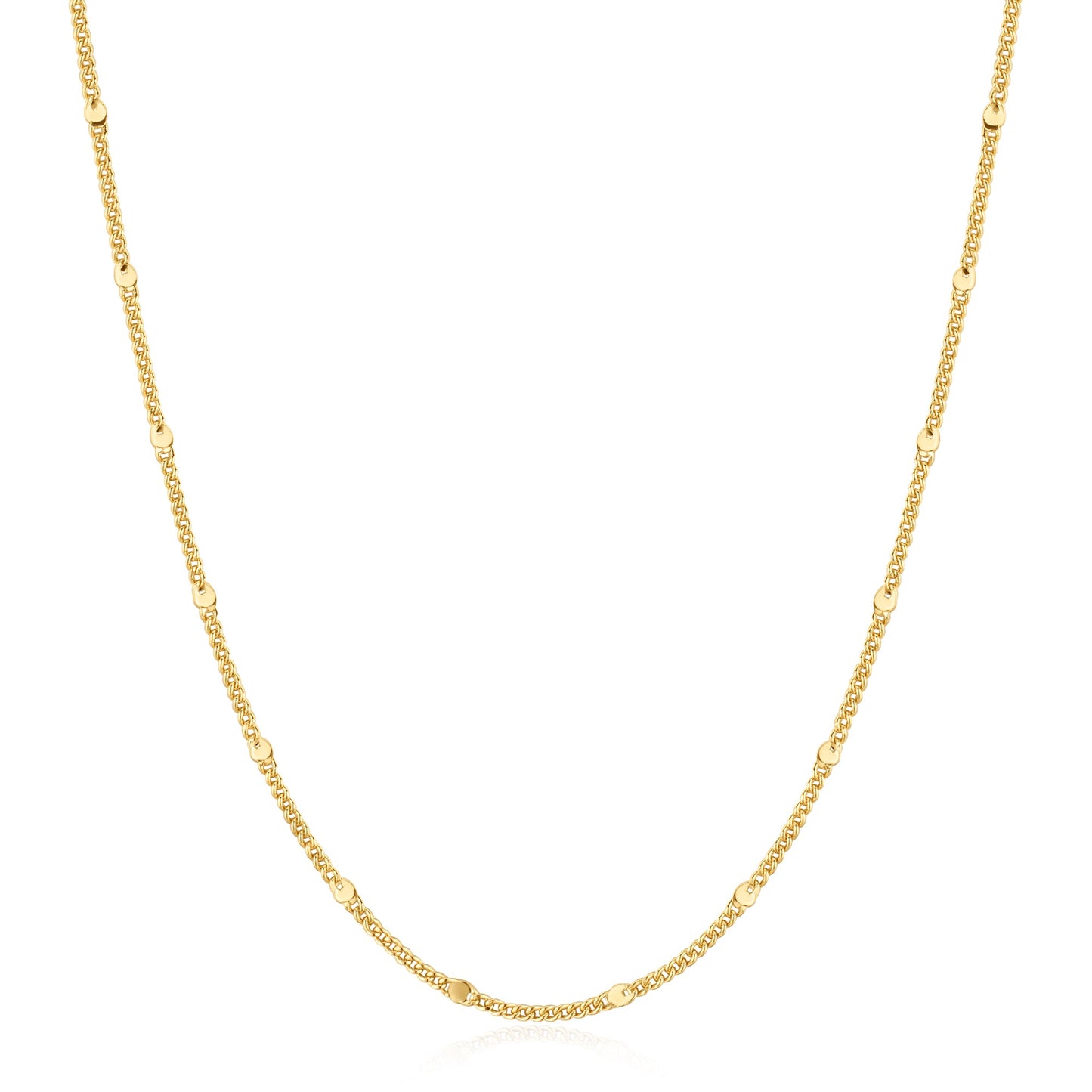 Gold Spheres Chain Necklace
