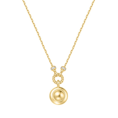 Gold Malachite Reversible Vacation Necklace