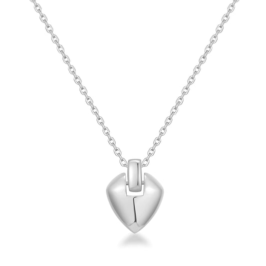 Silver Shield Pendent Necklace