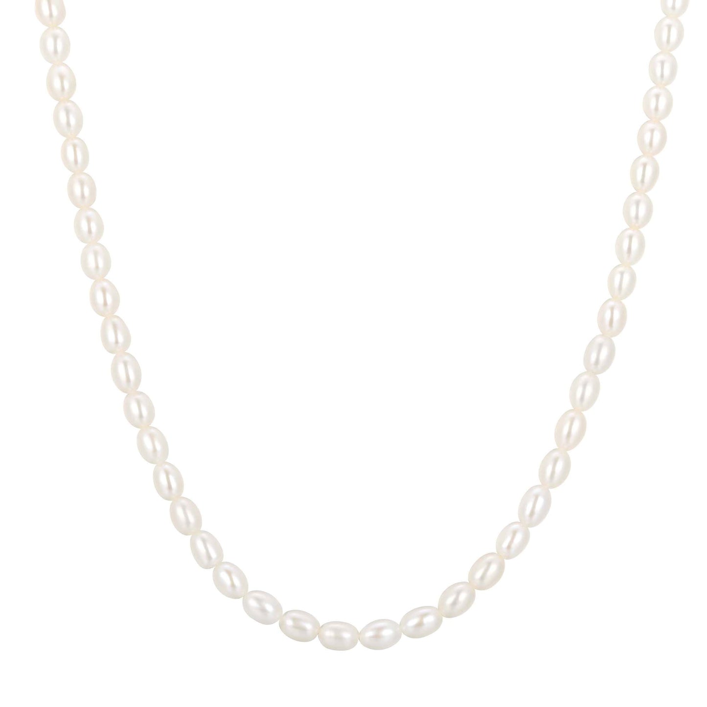 Gold Pearl Beaded Necklace