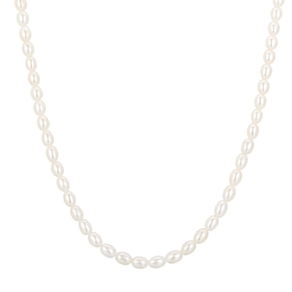 Gold Pearl Beaded Necklace