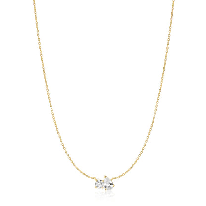 Gold Toi & Moi Necklace