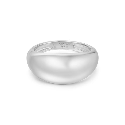 Silver Bold Dome Ring