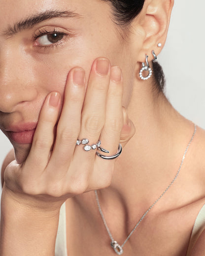 Silver Spiral Adjustable Ring