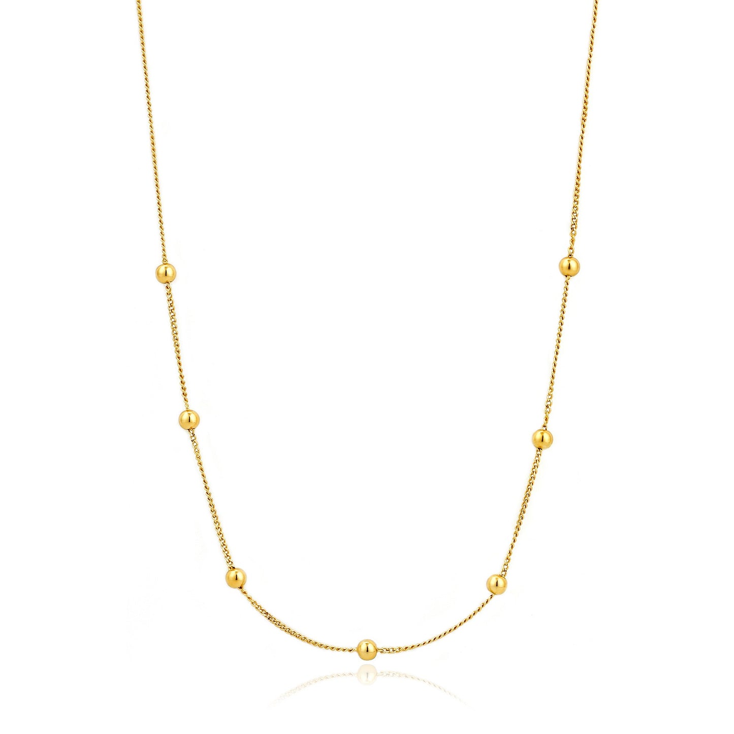 Gold Modern Beaded Necklace - Ania Haie