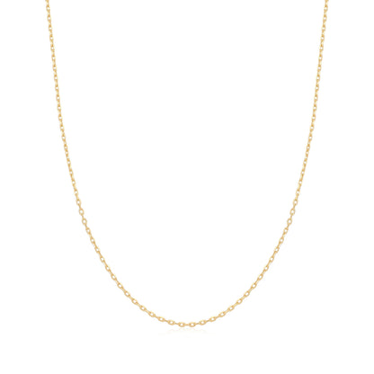 Gold Mini Link Charm Chain Necklace