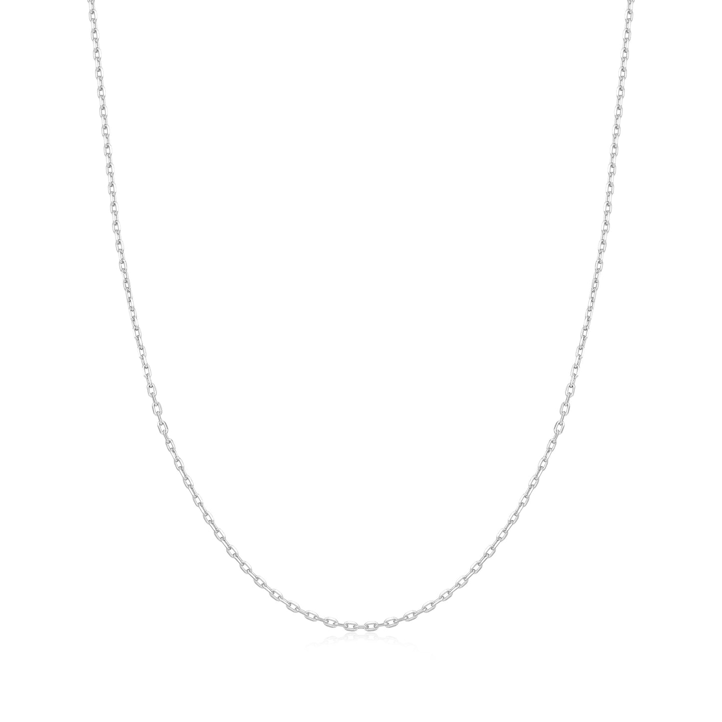 Silver Mini Link Charm Chain Necklace