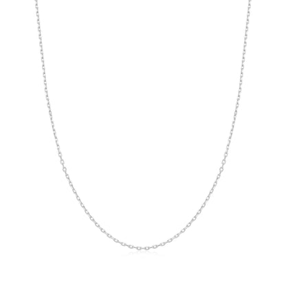 Silver Mini Link Charm Chain Necklace