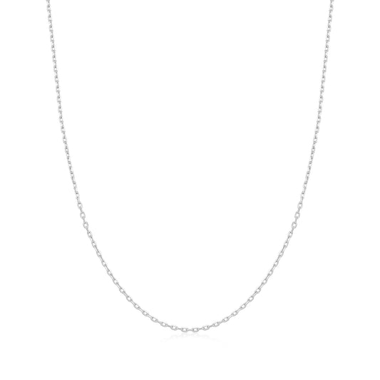 Silver Mini Link Charm Chain Necklace